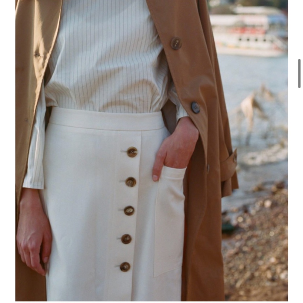 Jeana sohn ivory skirt  xs